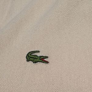 Izod Lacoste Men's Cream Cardigan Size M